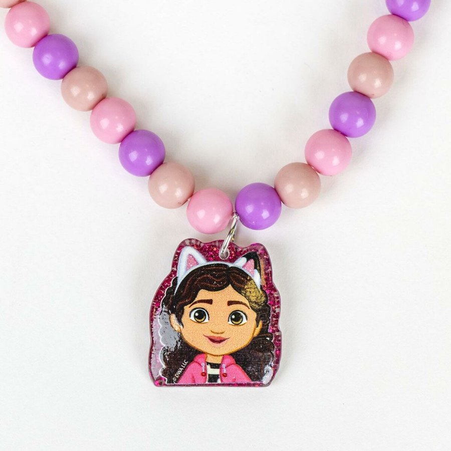 Tilbehr til Hret Gabby's Dollhouse 4 Dele Pink #5