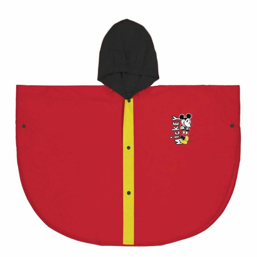 Vandttte Poncho med Htte Mickey Mouse Rd #1