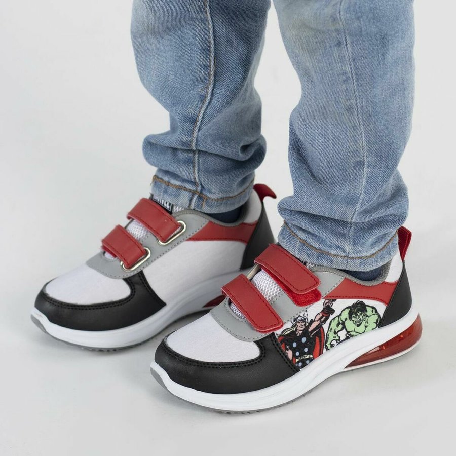 LED Tr�ningssko The Avengers Velcro Sort #4