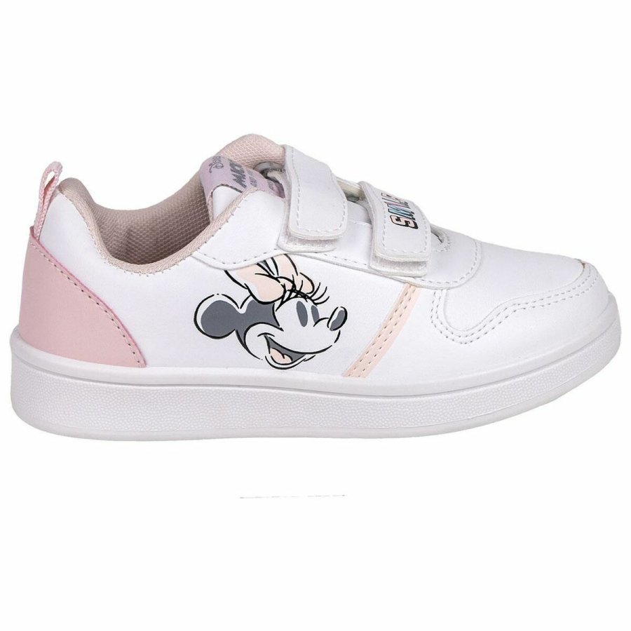 Sportssko til brn Minnie Mouse Velcro Hvid #1