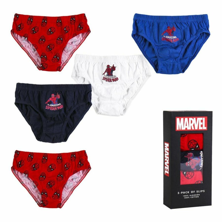 Pakke med boxershorts Spider-Man 5 enheder Multifarvet #1
