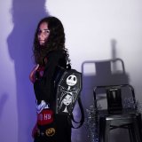 Rygsk The Nightmare Before Christmas Sort 19 x 31 x 10,5 cm #3