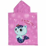 Poncho-hndklde med Htte Gabby's Dollhouse Pink 50 x 115 cm #2