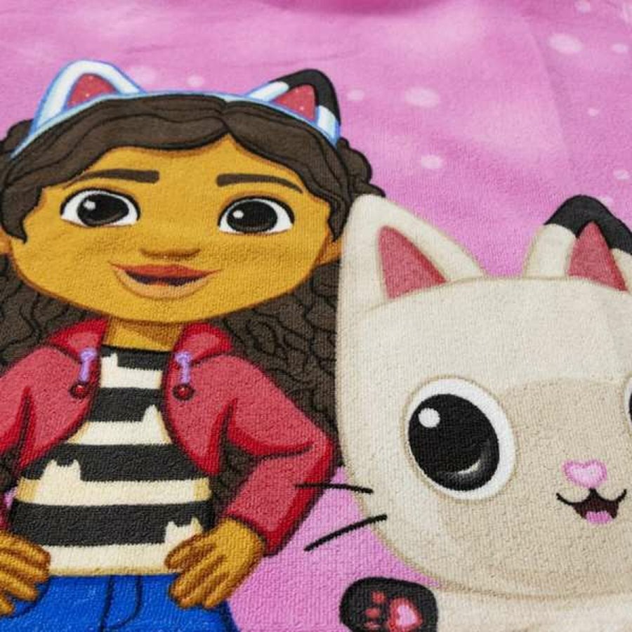 Poncho-hndklde med Htte Gabby's Dollhouse Pink 50 x 115 cm #3