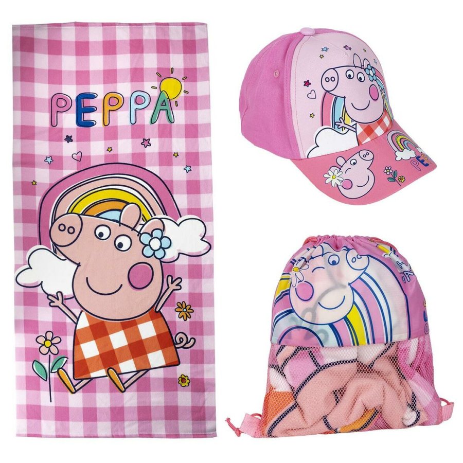 Brns sommerst Peppa Pig Pink 3 Dele #1