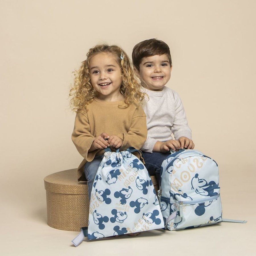 B�rnerygs�k Mickey Mouse Bl� 27 x 33 cm #5