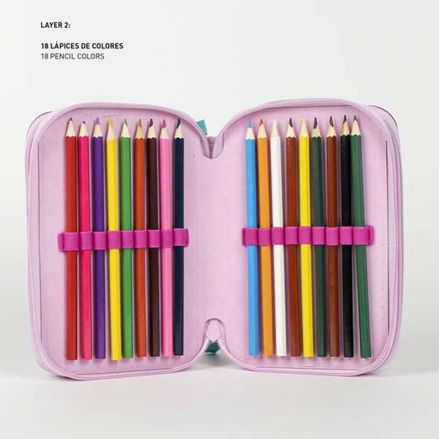 Penalhus Minnie Mouse Fuchsia 12,5 x 6,5 x 19,5 cm #6