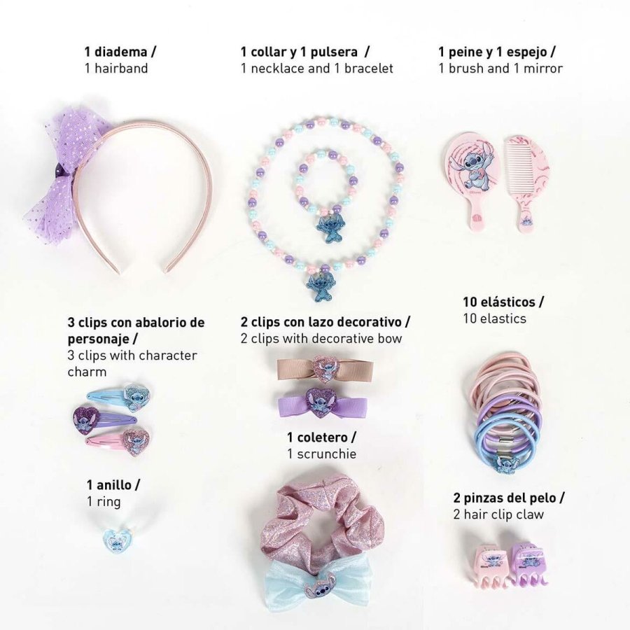 Tilbehr til Hret Stitch Pink 24 Dele #3
