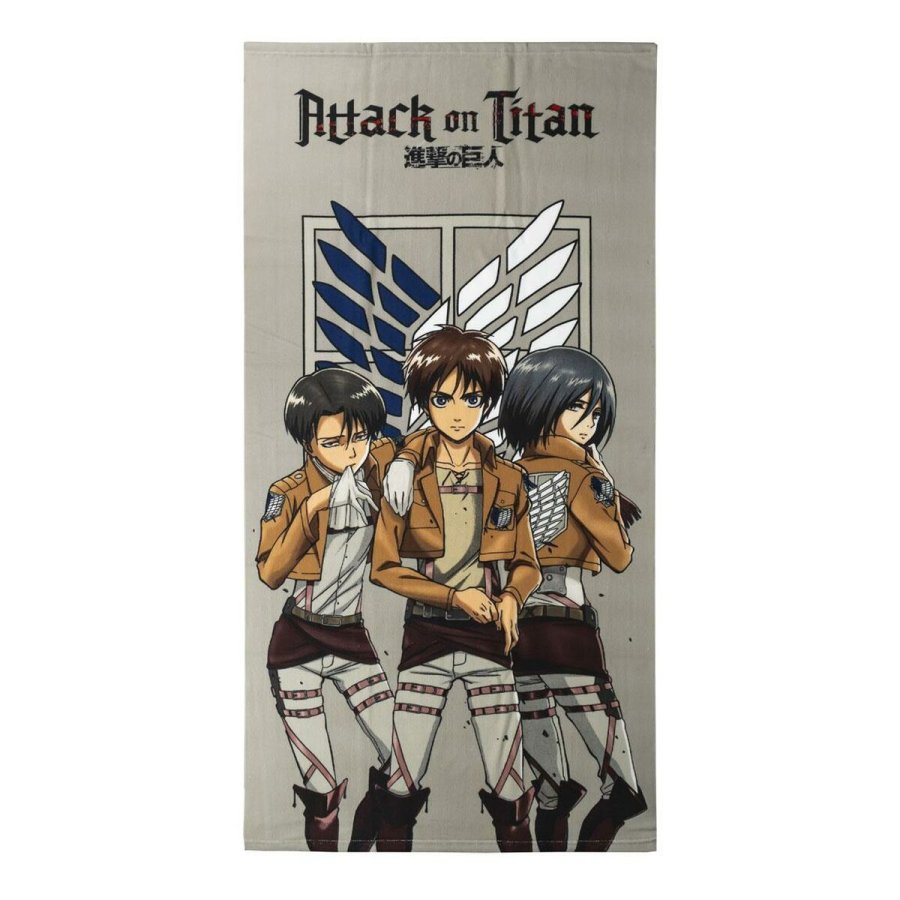 Strandhndklde Attack on Titan Multifarvet 100 % polyester 70 x 140 cm #1