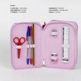 Tredobbelt Penalhus Minnie Mouse Pink 12,5 x 6,5 x 19,5 cm #4