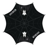 Paraply Wednesday Sort matte black #1