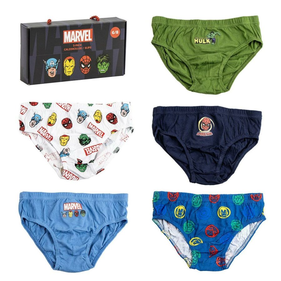 Pakke med boxershorts Marvel Multifarvet 5 enheder #1