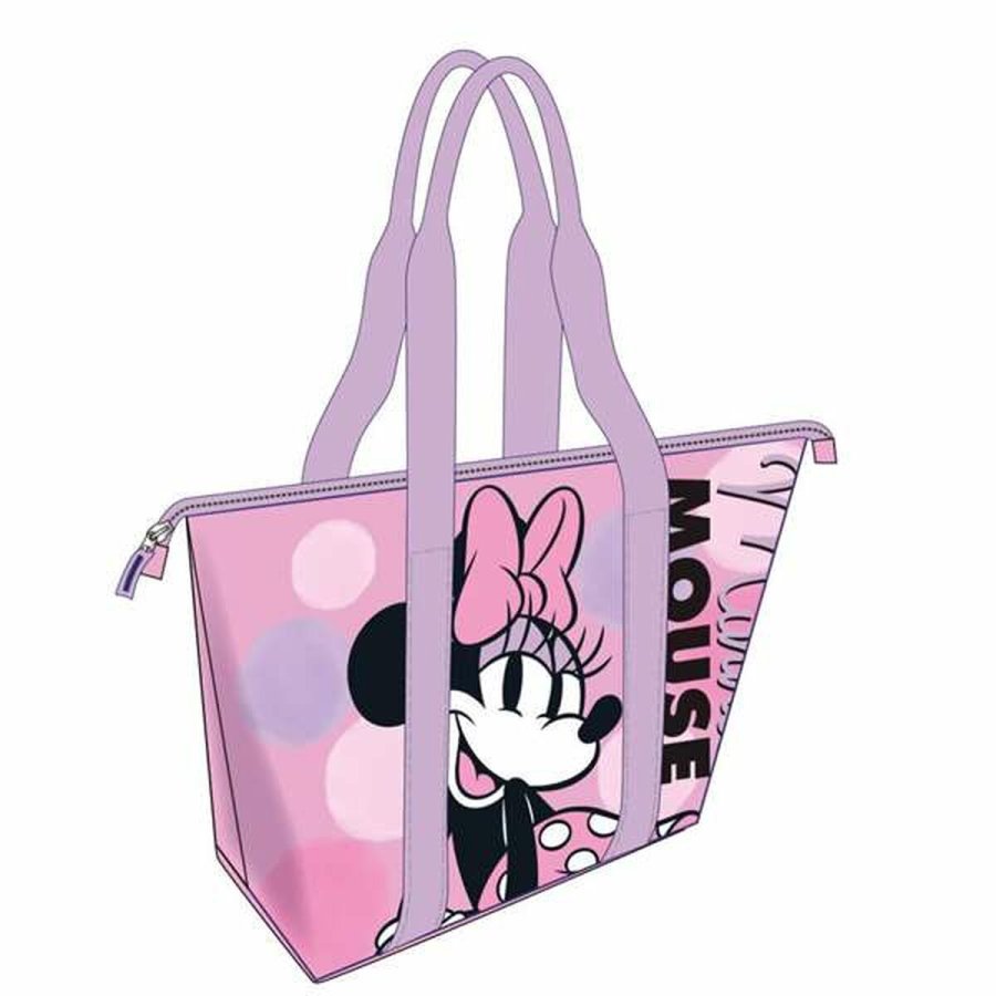 Strandtaske Minnie Mouse Pink 47 x 33 x 15 cm #1