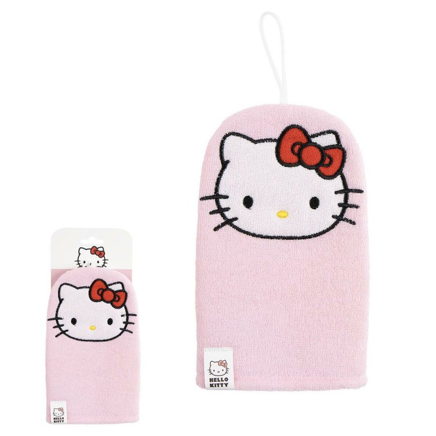 Bath Mitten Hello Kitty Pink #4