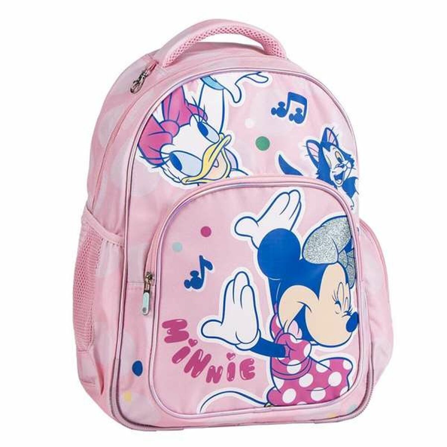 Skoletaske Minnie Mouse Pink #1