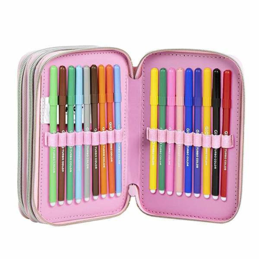 Penalhus Minnie Mouse Pink 12,5 x 6,5 x 19,5 cm #5