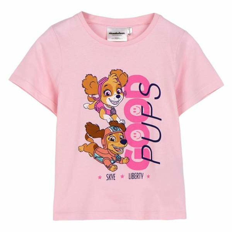 Brne Kortrmet T-shirt The Paw Patrol Hvid #1