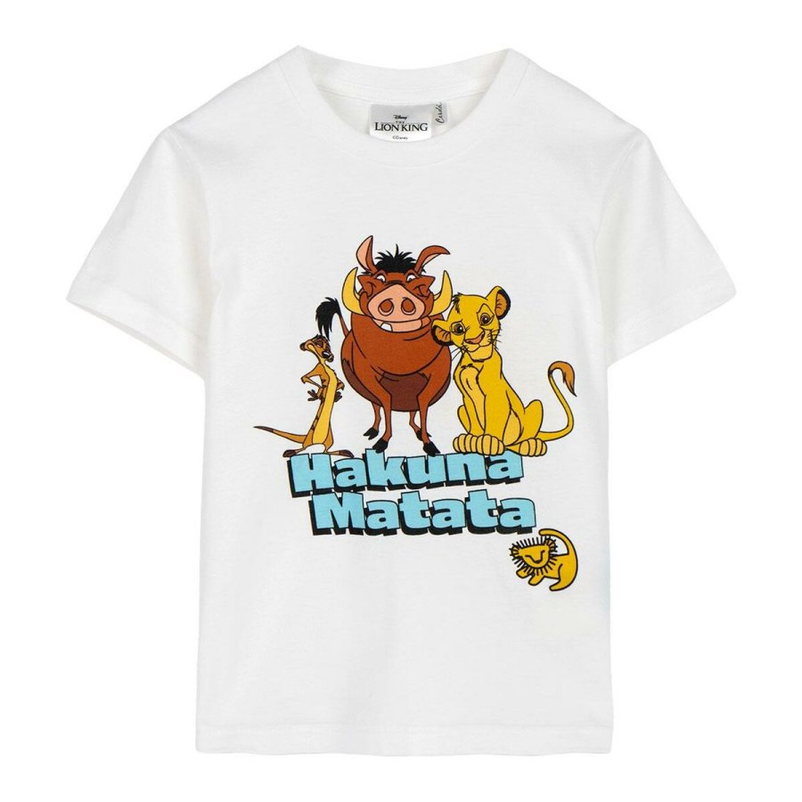 Brne Kortrmet T-shirt The Lion King Hvid #1