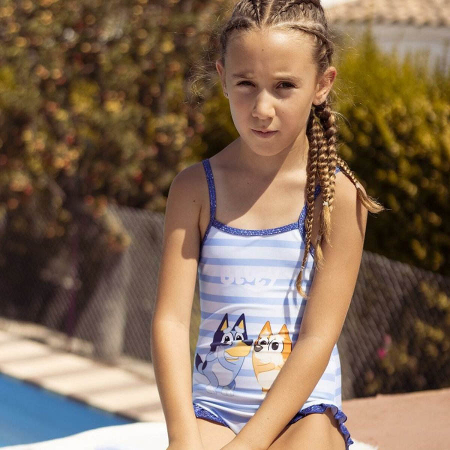 Badedragt til piger Bluey Lysebl #5