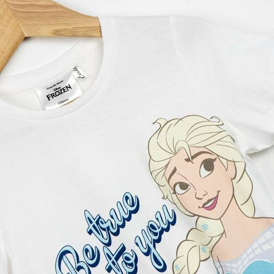Brne Kortrmet T-shirt Frozen Hvid #3