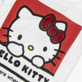 Brne Kortrmet T-shirt Hello Kitty Hvid #2