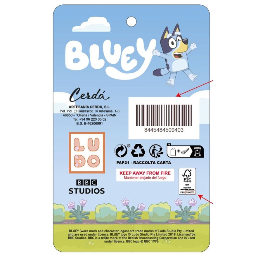 Skoletaske Bluey Bl 18 x 22 x 4 cm #3