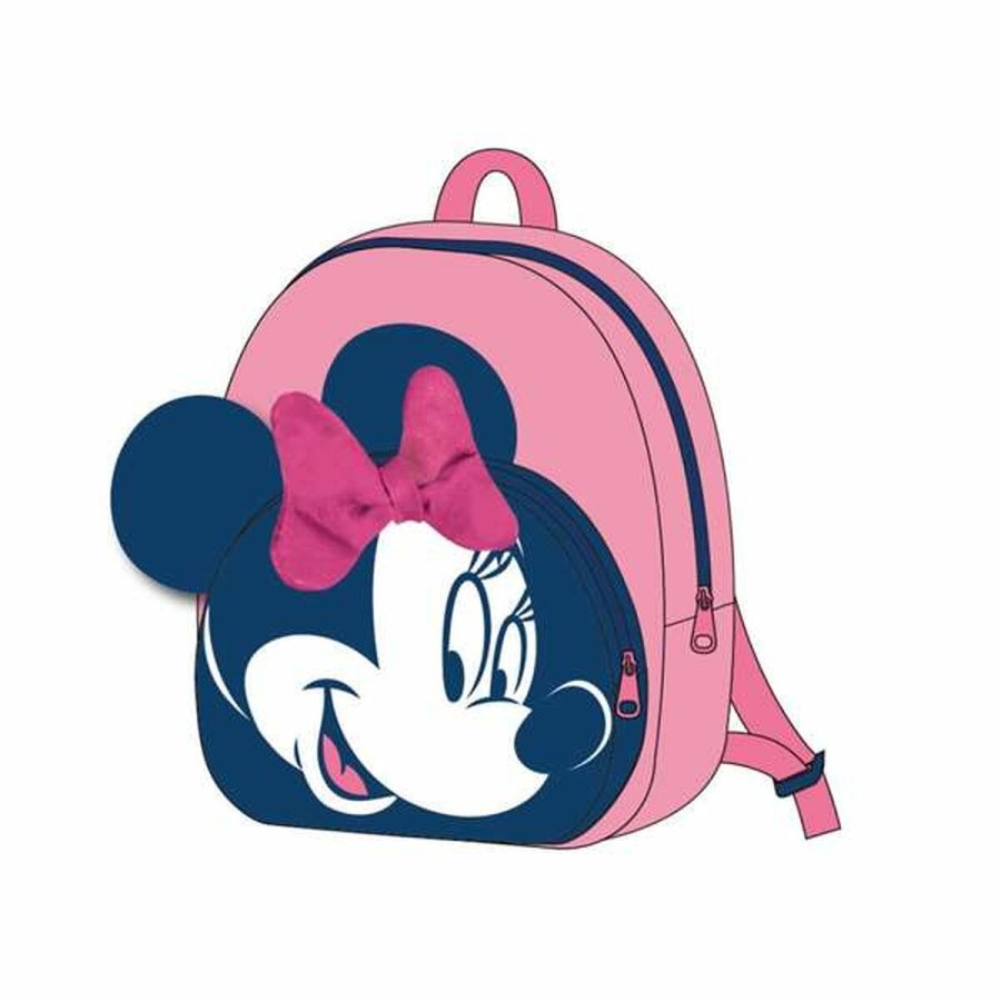 Skoletaske Minnie Mouse Pink 18 x 22 x 4 cm #1