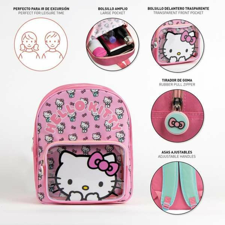 Skoletaske Hello Kitty Pink #4