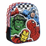 3D Skoletaske The Avengers Sort 25,0 x 31,0 x 10,0 cm #1