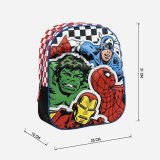 3D Skoletaske The Avengers Sort 25,0 x 31,0 x 10,0 cm #5