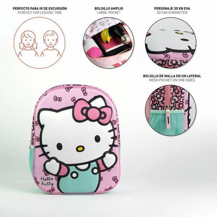 Skoletaske Hello Kitty Pink 25,0 x 31,0 x 10,0 cm #4