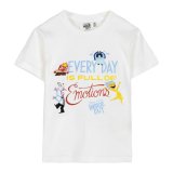Brne Kortrmet T-shirt Pixar Hvid #1