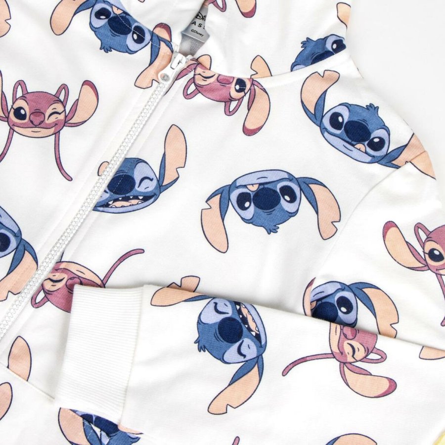 Sweatshirt med htte til piger Stitch Beige #3