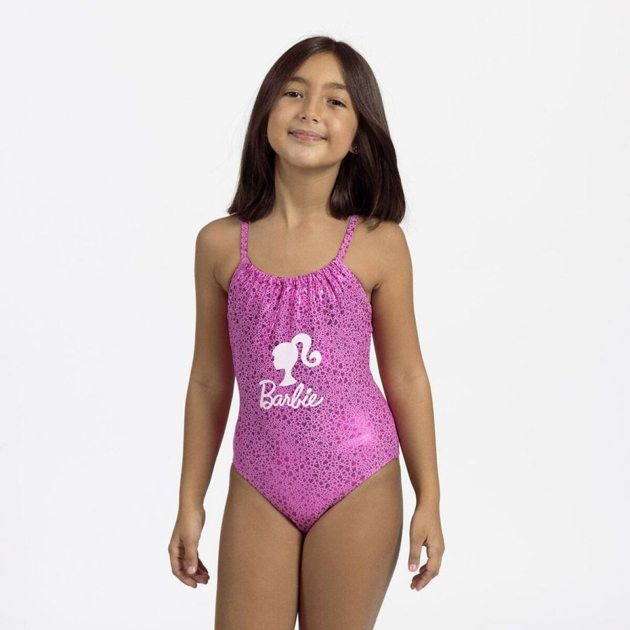 Badedragt til piger Barbie Pink #4