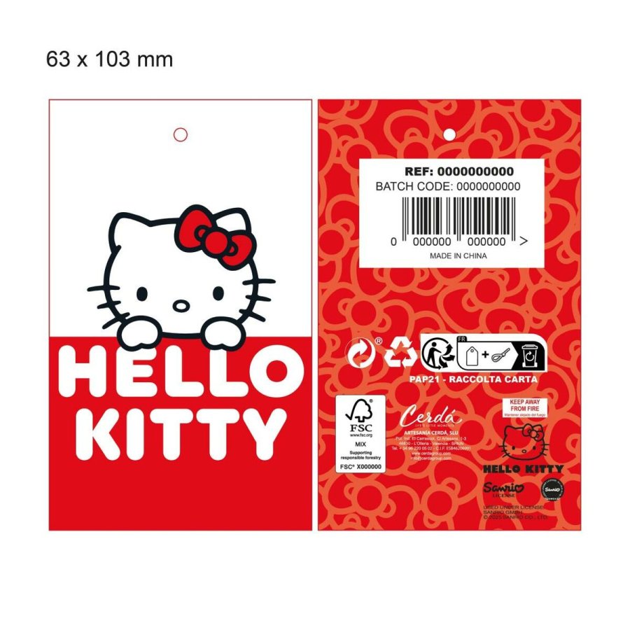 Brusehtte Hello Kitty Hvid 100 % Akryl #5