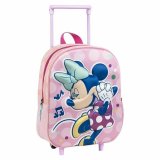 3D Skoletaske med Hjul Minnie Mouse Pink 25,0 x 31,0 x 10,0 cm #1