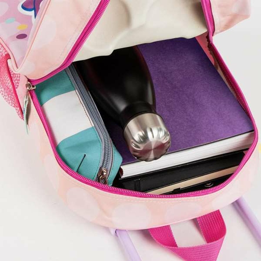 3D Skoletaske med Hjul Minnie Mouse Pink 25,0 x 31,0 x 10,0 cm #3