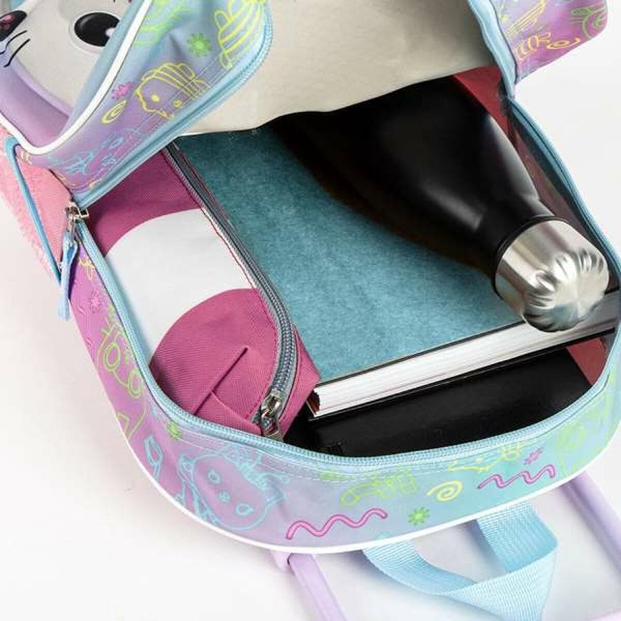 3D Skoletaske med Hjul Gabby's Dollhouse Pink 25,0 x 31,0 x 10,0 cm #3