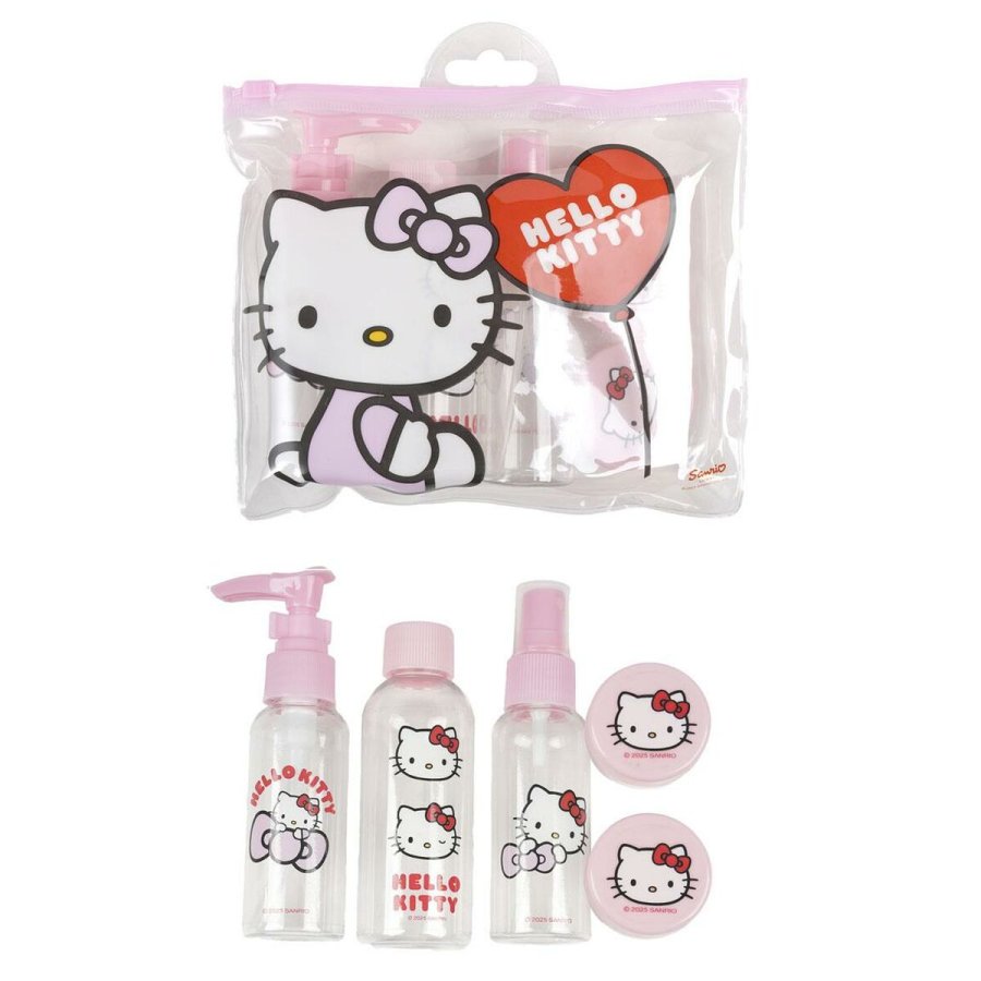 Brne Toilettaske Hello Kitty Pink 100 % PVC 3,5 x 14 x 18 cm 6 Dele #1