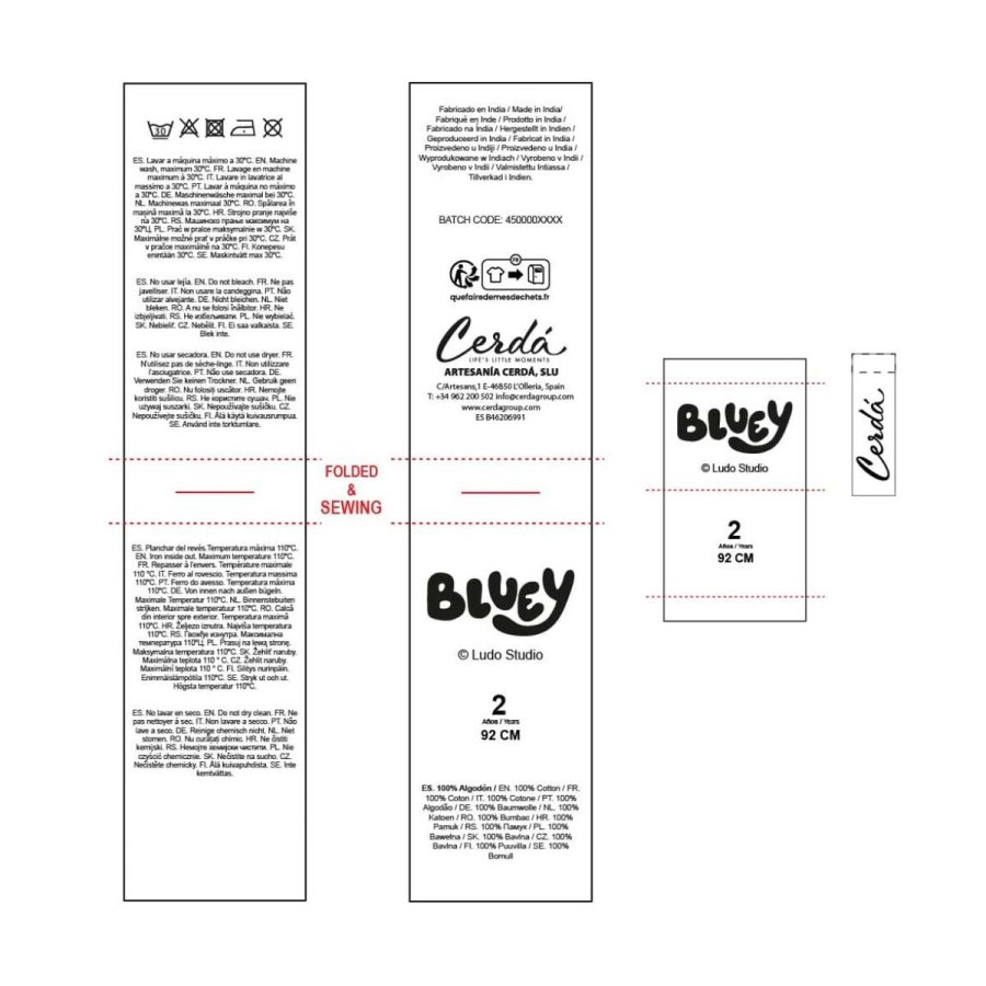 Sweatshirt til B�rn Bluey Beige #5