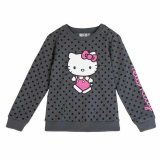 Sweatshirt til B�rn Hello Kitty M�rkegr� #1