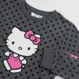 Sweatshirt til B�rn Hello Kitty M�rkegr� #3