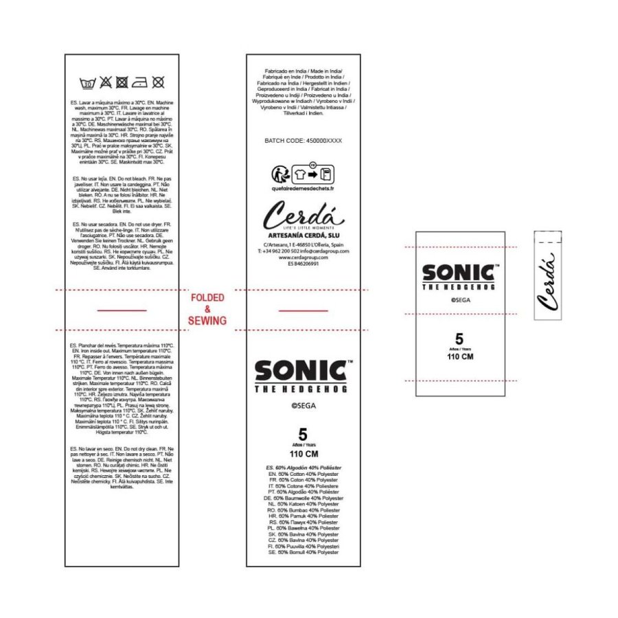 Sweaters uden Htte til Brn Sonic Mrkebl #7