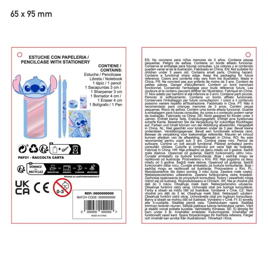 Penalhus med Tilbehr Stitch Bl #6