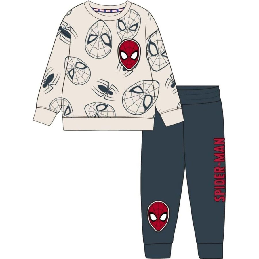 Trningsdragt til brn Spider-Man Beige #6