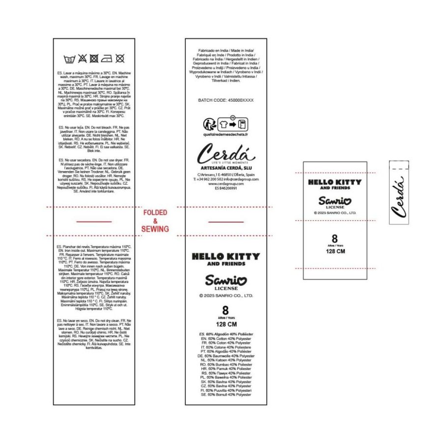 Sweatshirt uden htte til piger Hello Kitty Sort #6