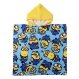 Poncho-h�ndkl�de med H�tte Minions 55 x 77 cm #1