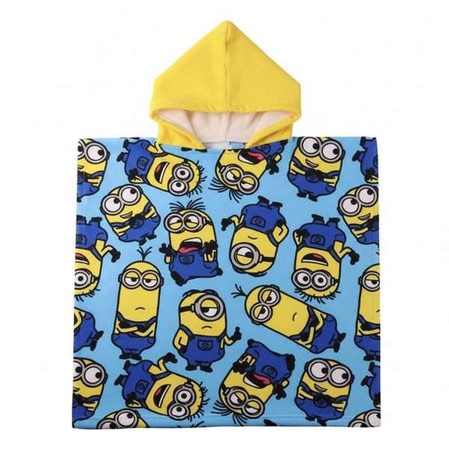 Poncho-h�ndkl�de med H�tte Minions 55 x 77 cm #1