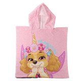 Poncho-h�ndkl�de med H�tte The Paw Patrol Pink 55 x 77 cm #1