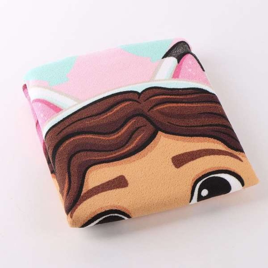 Poncho-h�ndkl�de med H�tte Gabby's Dollhouse Lyser�d 55 x 77 cm #3